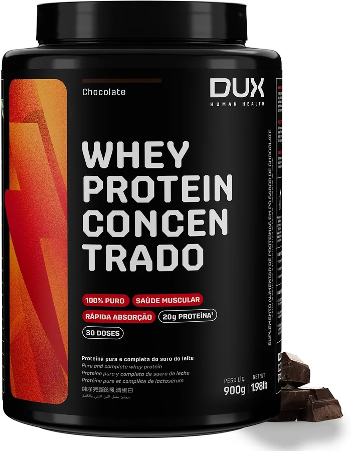 Whey Protein Concentrado 900 g, chocolate